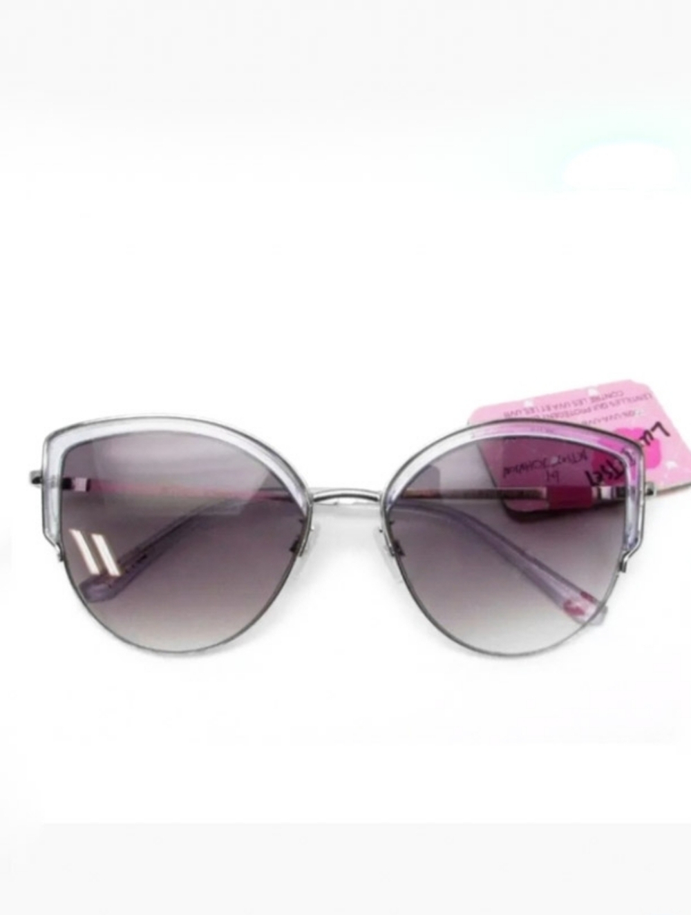 NWT Gradient Rose Colored Butterfly Silhouette Sunnies - Designer Betsey Johnson